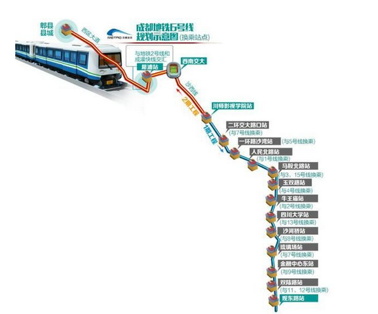 成都地铁十三号线最新进展、规划与未来展望