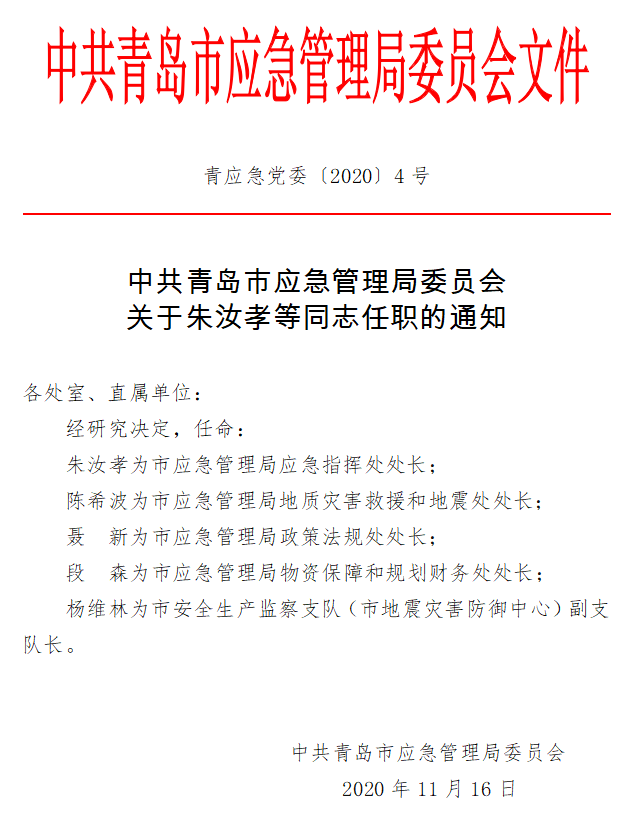 红桥区应急管理局人事任命，构建更强大的应急管理体系新篇章