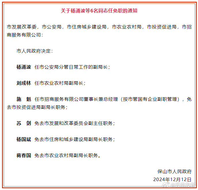 保山市農(nóng)業(yè)局人事任命啟動，農(nóng)業(yè)現(xiàn)代化建設邁入新篇章